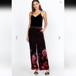 Johnny Was Coralie Velvet Wide Leg Pant